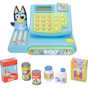 Bluey kasseapparat med tilbehør