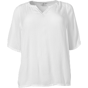 VRS dame crepe bluse str. 52 - hvid