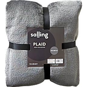 Salling soft plaid 130x180 cm - grå