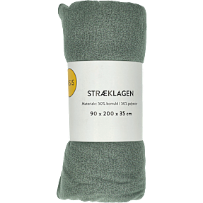 BASIS jersey stræklagen 90x200x35 cm - grøn