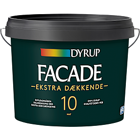 Dyrup facademaling 9 liter - hvid