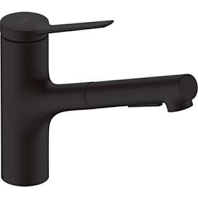 Hansgrohe Zesis M33 køkkenarmatur med udtræk 150 2Jet - mat sort