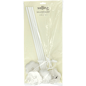 Salling ballonholder H: 40 cm 4-pak - hvid