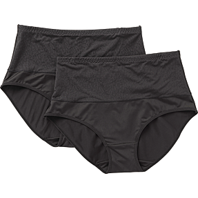 VRS dame 2-pak shape trusser str. 2XL - sort