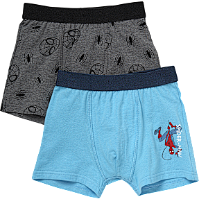 Spider Man 2-pak boxershorts str. 122/128 - grå