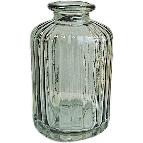 Glasvase H:10 cm - Grøn