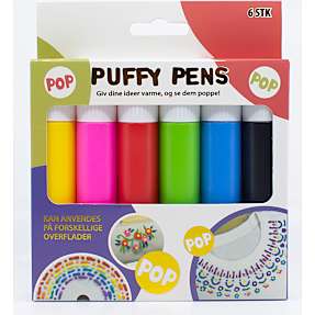 Puffy pens 6-pak