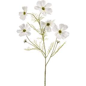 Kunstig blomsterstilk cosmos - hvid