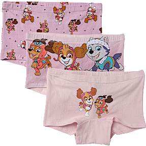 Paw Patrol 3-pak hipster str. 122/128 - lyserød