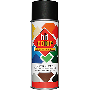 Hit Color spraymaling mat 0,4 liter - sort
