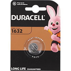 Duracell knapcelle CR1632 batterier