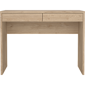 Function Plus skrivebord med 2 skuffer - trælook