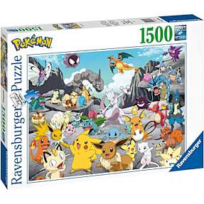 Klassiske Pokémoner puslespil - 1500 brikker