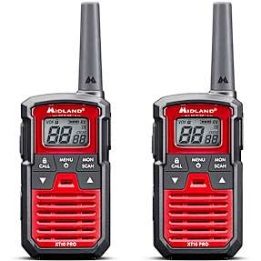 Midland walkie talkie XT10 PRO - rød/sort