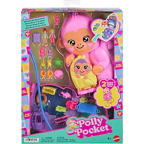 Polly Pocket Momma Monkey & Baby