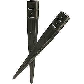 HORTUS stolpespyd plast 4,6 x 4,6 cm, L: 55 cm - sort
