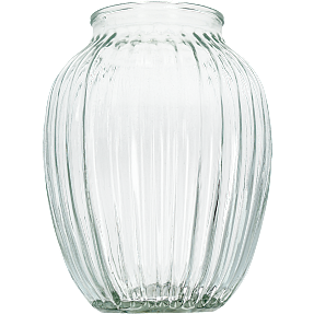 Vase H20 cm - Klar
