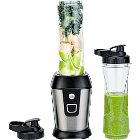 Wilfa BL-500 to-go blender inkl. tilbehør - sort/sølvfarvet