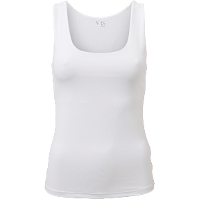 VRS dame vendbar mikrofiber tanktop str. L - hvid