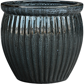 Asti krukke - sort - Ø: 37,5 x H: 31 cm