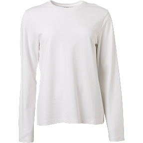 VRS dame T-shirt langærmet str. S - hvid