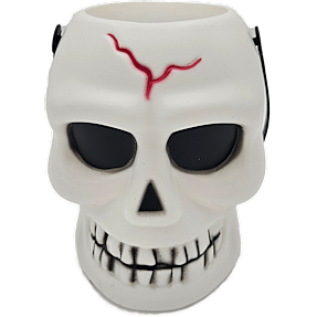 Halloween Trick or Treat spand med kranie H: 16 cm - flere varianter - assorteret