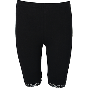 VRS teen cykelshorts med blondekant str. 146/152 - sort