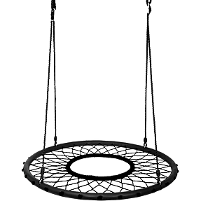 Nordic Play rundgynge med hul Ø100 cm - sort