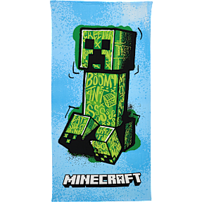 Minecraft Creeper håndklæde - 70x140 cm