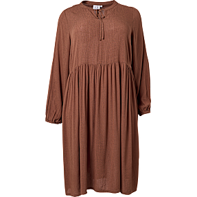 VRS dame crepe kjole str. 50 - brun