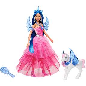 Barbie Unicorn dukke med vinger