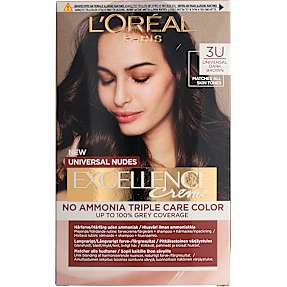 Universal Nudes permanent hårfarve 3U Dark Brown u. ammoniak