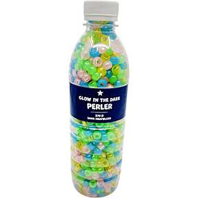 Perler i flaske - lyser op i mørket