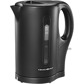 Køkkenchef elkedel 1,7 liter - sort