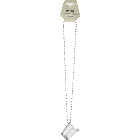 Salling glow shotglas i halskæde 5 cl - transparent