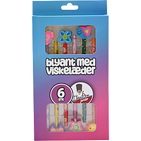 Danpen HB blyanter m. viskelæder 6 stk.