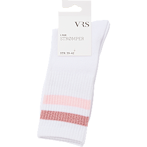 VRS dame tennisstrømper str. 39/42 - hvid