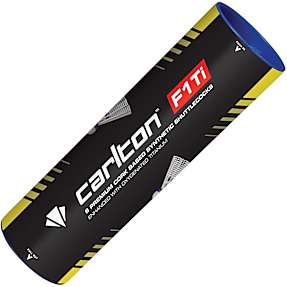 Carlton F1 Ti badmintonbolde medium 6-pak - hvid/blå
