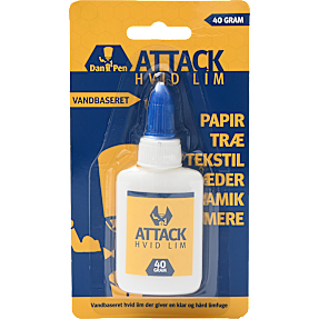 Danpen attack hvid lim - 40 g