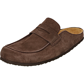VRS dame slippers i ruskind str. 36 - brun