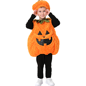Halloween lille plysgræskar kostume str. 104