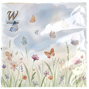 Windsor sommerservietter 33x33 cm 20-pak - sommerfugle