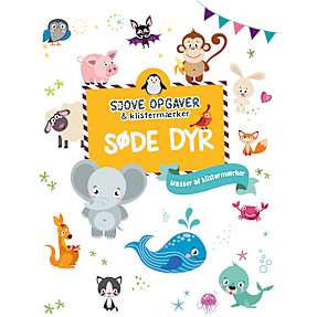 Sjove opgaver med stickers - søde dyr