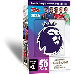 Topps Premier League 2025/26 Super Tin fodboldkort - assorteret