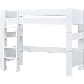 Hoppekids PURE højseng 90x200 cm - hvid