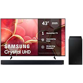 Samsung TV 43" TU43U8005F + HW-B46CF Soundbar