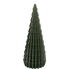 Facet juletræ 23 cm - mørkegrøn