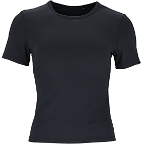 VRS dame sports T-shirt med BH str. M - sort