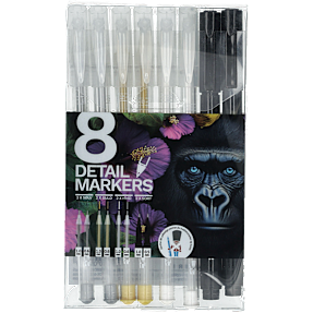 Danpen detalje markers 8-pak