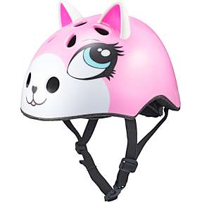 SCO 3D cykelhjelm til børn - pink kat